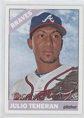 2015 Topps Heritage - [Base] - Blue Ink Back #10 - Julio Teheran