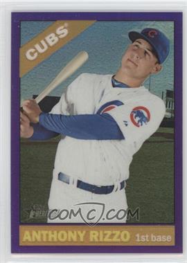 2015 Topps Heritage - [Base] - Hot Box Chrome Purple Refractor #THC-110 - Anthony Rizzo