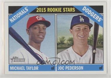 2015 Topps Heritage - [Base] #11 - Rookie Stars - Michael Taylor, Joc Pederson