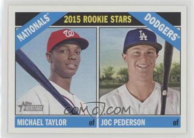 2015 Topps Heritage - [Base] #11 - Rookie Stars - Michael Taylor, Joc Pederson