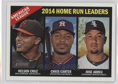 2015 Topps Heritage - [Base] #218 - League Leaders - Nelson Cruz, Chris Carter, Jose Abreu