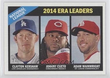 2015 Topps Heritage - [Base] #221 - League Leaders - Clayton Kershaw, Johnny Cueto, Adam Wainwright