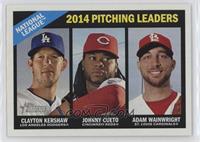 League Leaders - Clayton Kershaw, Johnny Cueto, Adam Wainwright