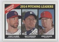 League Leaders - Corey Kluber, Max Scherzer, Jered Weaver