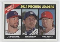 League Leaders - Corey Kluber, Max Scherzer, Jered Weaver