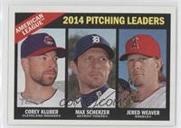 League Leaders - Corey Kluber, Max Scherzer, Jered Weaver