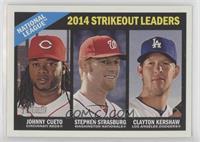 League Leaders - Johnny Cueto, Stephen Strasburg, Clayton Kershaw