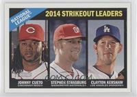 League Leaders - Johnny Cueto, Stephen Strasburg, Clayton Kershaw