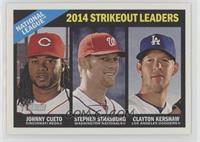 League Leaders - Johnny Cueto, Stephen Strasburg, Clayton Kershaw