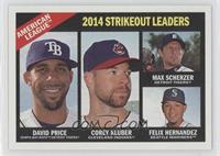 League Leaders - David Price, Corey Kluber, Max Scherzer, Felix Hernandez