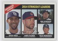 League Leaders - David Price, Corey Kluber, Max Scherzer, Felix Hernandez