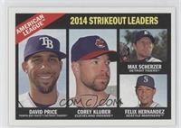 League Leaders - David Price, Corey Kluber, Max Scherzer, Felix Hernandez