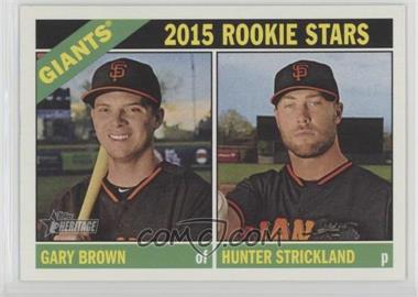 2015 Topps Heritage - [Base] #373 - Rookie Stars - Gary Brown, Hunter Strickland
