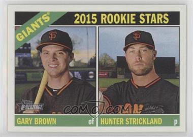 2015 Topps Heritage - [Base] #373 - Rookie Stars - Gary Brown, Hunter Strickland