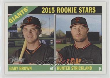 2015 Topps Heritage - [Base] #373 - Rookie Stars - Gary Brown, Hunter Strickland