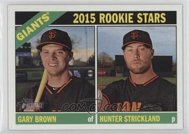 2015 Topps Heritage - [Base] #373 - Rookie Stars - Gary Brown, Hunter Strickland