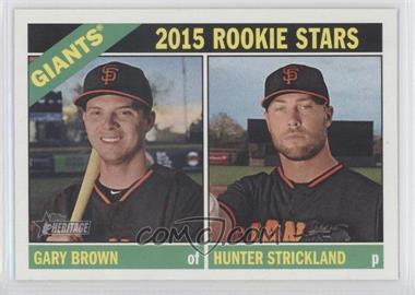 2015 Topps Heritage - [Base] #373 - Rookie Stars - Gary Brown, Hunter Strickland