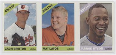 2015 Topps Heritage - Boxloader Ad Panel #BLD - Zach Britton, Mat Latos, Jarrod Dyson