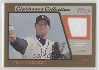 2015 Topps Heritage - Clubhouse Collection Relics - Gold #CCR-MS - Max Scherzer /99