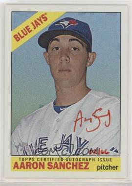 2015 Topps Heritage - Real One Autographs - Red Ink #ROA-AS - Aaron Sanchez /66