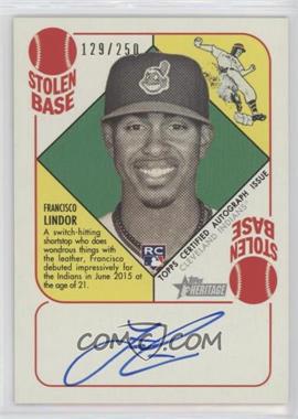 2015 Topps Heritage '51 - Autographs #H51A-FL - Francisco Lindor /250 - Courtesy of COMC.com