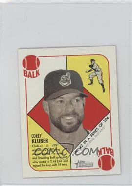 2015 Topps Heritage '51 - [Base] - Mini Blue Back #42 - Corey Kluber