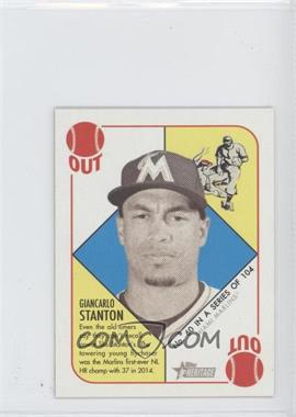 2015 Topps Heritage '51 - [Base] - Mini Red Back #60 - Giancarlo Stanton