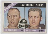 1966 Rookie Stars - Jim Beauchamp, Dick Kelley [Good to VG‑EX]