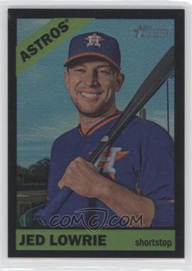 2015 Topps Heritage High Number - [Base] - Chrome Black Refractor #611 - Jed Lowrie /66