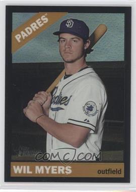 2015 Topps Heritage High Number - [Base] - Chrome Black Refractor #621 - Wil Myers /66