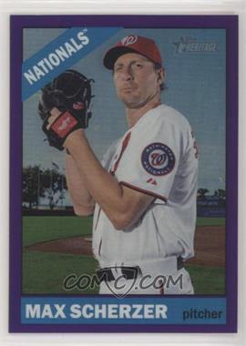 2015 Topps Heritage High Number - [Base] - Chrome Purple Refractor #708 - Max Scherzer