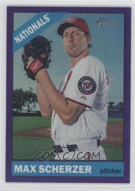 2015 Topps Heritage High Number - [Base] - Chrome Purple Refractor #708 - Max Scherzer