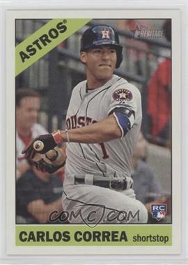 2015 Topps Heritage High Number - [Base] #563.2 - SP - Action Image Variation - Carlos Correa