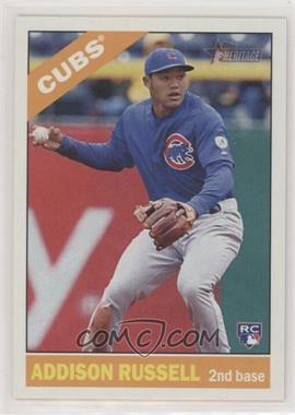 2015 Topps Heritage High Number - [Base] #718.2 - Short Print - Action Image Variation - Addison Russell