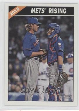 2015 Topps Heritage High Number - Combo Cards #CC-8 - Kevin Plawecki, Noah Syndergaard