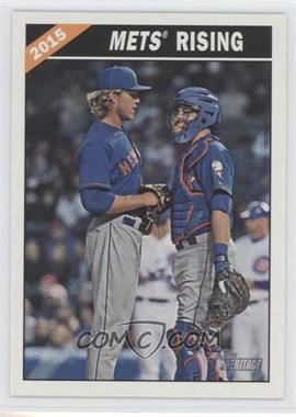 2015 Topps Heritage High Number - Combo Cards #CC-8 - Kevin Plawecki, Noah Syndergaard