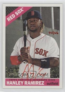 2015 Topps Heritage High Number - Real One Autographs - Special Edition Red Ink #ROAH-HR - Hanley Ramirez /66
