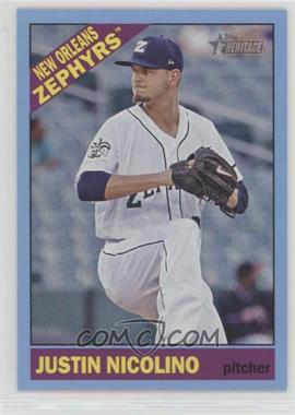 2015 Topps Heritage Minor League Edition - [Base] - Blue Border #137 - Justin Nicolino