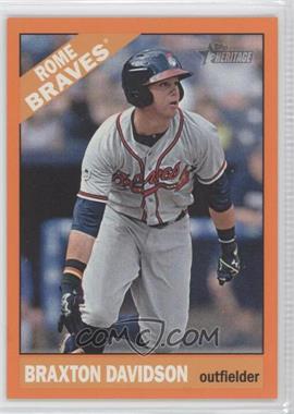 2015 Topps Heritage Minor League Edition - [Base] - Orange Border #84 - Braxton Davidson /25