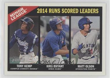 2015 Topps Heritage Minor League Edition - [Base] #197 - Matt Olson, Kris Bryant, Tony Kemp