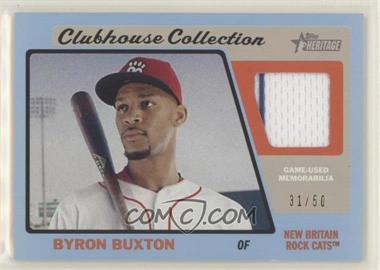 2015 Topps Heritage Minor League Edition - Clubhouse Collection Relics - Blue Border #CCR-BB - Byron Buxton /50