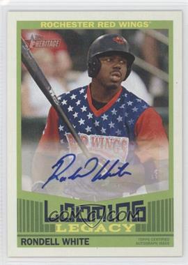 2015 Topps Heritage Minor League Edition - Looming Legacy Autographs #LLA-RW - Rondell White /35