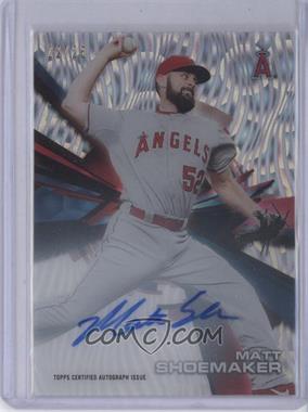 2015 Topps High Tek - Autographs - Pattern 1 Grass/Waves Clouds Diffractor #HT-MSR - Matt Shoemaker /25