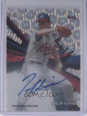 2015 Topps High Tek - Autographs - Pattern 1 Grass/Waves Clouds Diffractor #HT-TG - Tom Glavine /25