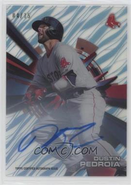 2015 Topps High Tek - Autographs - Pattern 1 Grass/Waves Sky Rainbow Asian Exclusive #HT-DPA - Dustin Pedroia /15