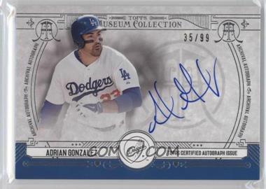 2015 Topps Museum Collection - Archival Autographs #AA-AG - Adrian Gonzalez /99