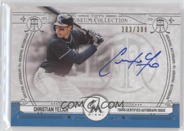 2015 Topps Museum Collection - Archival Autographs #AA-CY - Christian Yelich /399