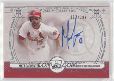 2015 Topps Museum Collection - Archival Autographs #AA-MC - Matt Carpenter /399