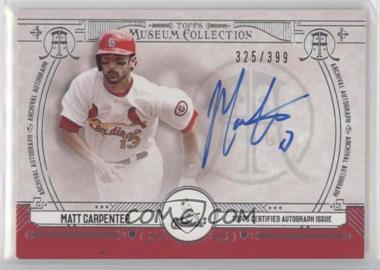 2015 Topps Museum Collection - Archival Autographs #AA-MC - Matt Carpenter /399