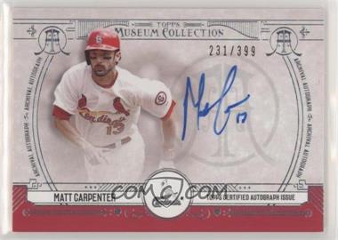 2015 Topps Museum Collection - Archival Autographs #AA-MC - Matt Carpenter /399